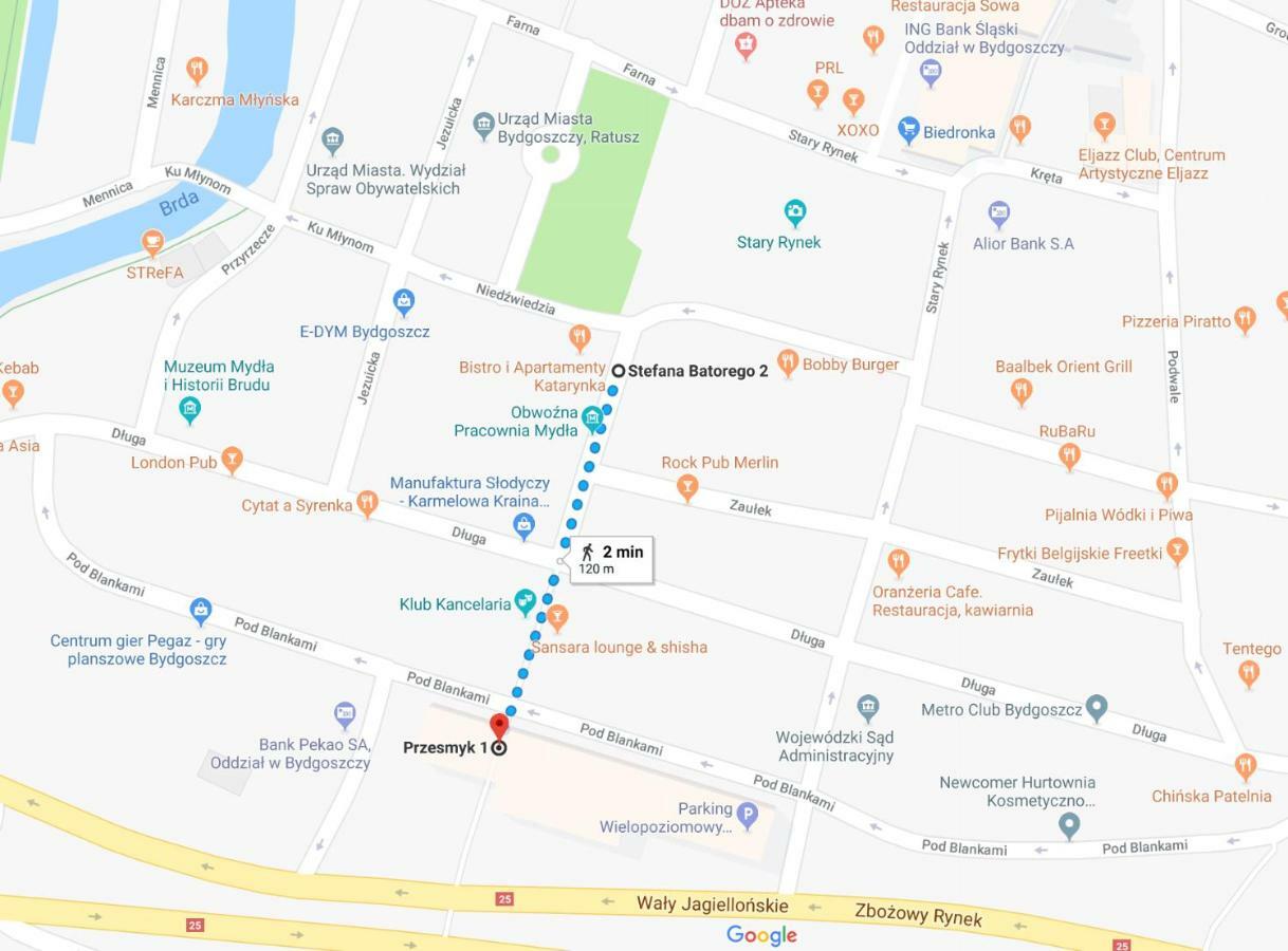 Apartamenty Batorego 2 - Stary Rynek Bydgoszcz Esterno foto